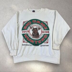 Vintage Deer Hunting Sweatshirt Size 2XL Buck Big Game Hunters 90s‎